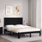 vidaXL Massivholzbett mit Kopfteil Schwarz 120x200 cm vidaXL Massivholzbett mit Kopfteil Schwarz 120x200 cm