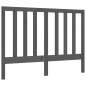 vidaXL Massivholzbett mit Kopfteil Grau 140x190 cm vidaXL Massivholzbett mit Kopfteil Grau 140x190 cm