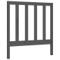 vidaXL Massivholzbett mit Kopfteil Grau 90x200 cm vidaXL Massivholzbett mit Kopfteil Grau 90x200 cm