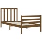 vidaXL Massivholzbett mit Kopfteil Honigbraun 100x200 cm vidaXL Massivholzbett mit Kopfteil Honigbraun 100x200 cm