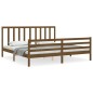 vidaXL Massivholzbett mit Kopfteil Honigbraun 200x200 cm vidaXL Massivholzbett mit Kopfteil Honigbraun 200x200 cm