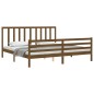 vidaXL Massivholzbett mit Kopfteil Honigbraun 200x200 cm vidaXL Massivholzbett mit Kopfteil Honigbraun 200x200 cm