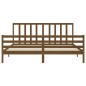 vidaXL Massivholzbett mit Kopfteil Honigbraun 200x200 cm vidaXL Massivholzbett mit Kopfteil Honigbraun 200x200 cm