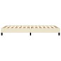Bettgestell Creme 90x200 cm Kunstleder Bettgestell Creme 90x200 cm Kunstleder