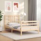 vidaXL Massivholzbett mit Kopfteil 100x200 cm vidaXL Massivholzbett mit Kopfteil 100x200 cm