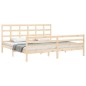 vidaXL Massivholzbett mit Kopfteil 200x200 cm vidaXL Massivholzbett mit Kopfteil 200x200 cm