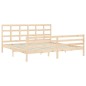 vidaXL Massivholzbett mit Kopfteil 200x200 cm vidaXL Massivholzbett mit Kopfteil 200x200 cm