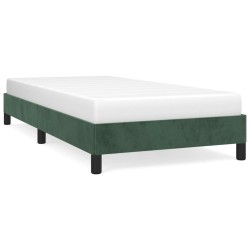 vidaXL Bettgestell Dunkelgrün 80x200 cm Samt
