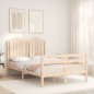 vidaXL Massivholzbett mit Kopfteil 120x200 cm vidaXL Massivholzbett mit Kopfteil 120x200 cm