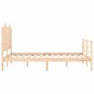 vidaXL Massivholzbett mit Kopfteil 120x200 cm vidaXL Massivholzbett mit Kopfteil 120x200 cm