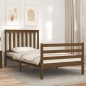 vidaXL Massivholzbett mit Kopfteil Honigbraun 100x200 cm vidaXL Massivholzbett mit Kopfteil Honigbraun 100x200 cm