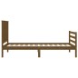 vidaXL Massivholzbett mit Kopfteil Honigbraun 100x200 cm vidaXL Massivholzbett mit Kopfteil Honigbraun 100x200 cm