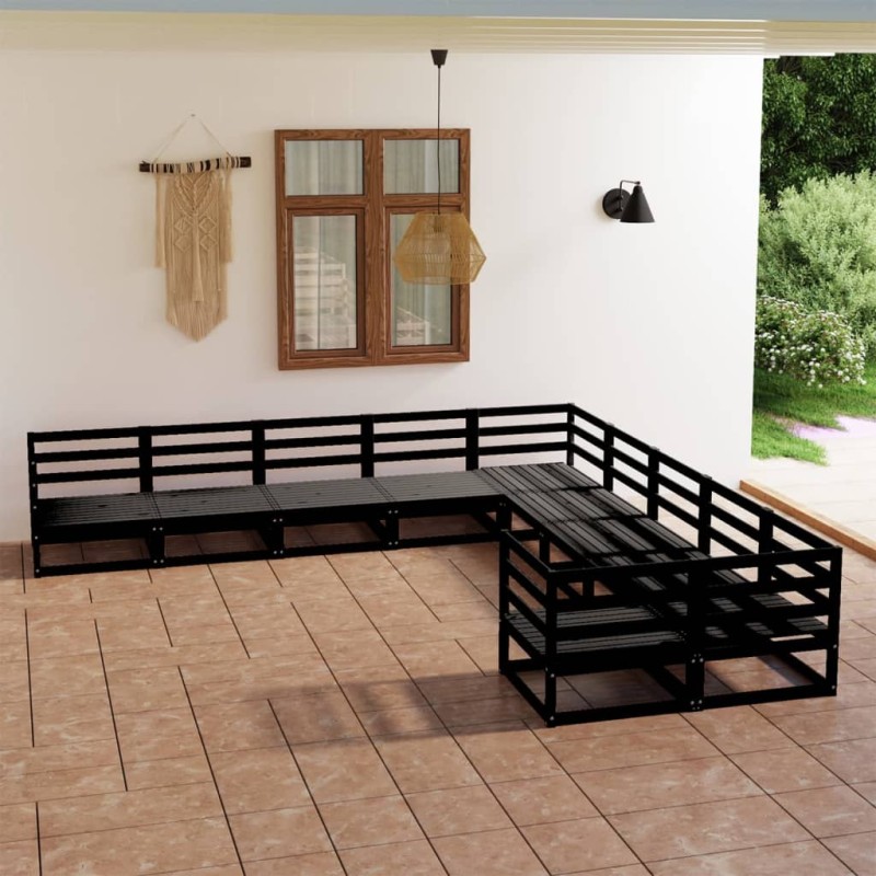 vidaXL 10-tlg. Garten-Lounge-Set Massivholz Kiefer vidaXL 10-tlg. Garten-Lounge-Set Massivholz Kiefer
