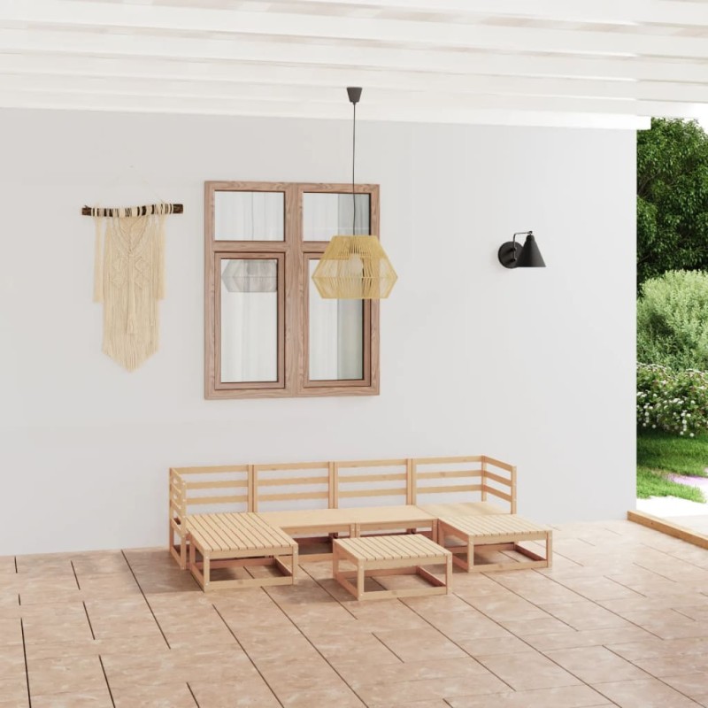 vidaXL 7-tlg. Garten-Lounge-Set Massivholz Kiefer vidaXL 7-tlg. Garten-Lounge-Set Massivholz Kiefer