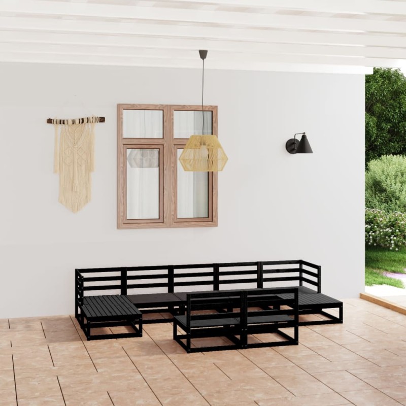 vidaXL 9-tlg. Garten-Lounge-Set Massivholz Kiefer vidaXL 9-tlg. Garten-Lounge-Set Massivholz Kiefer
