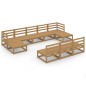 vidaXL 10-tlg. Garten-Lounge-Set Massivholz Kiefer vidaXL 10-tlg. Garten-Lounge-Set Massivholz Kiefer
