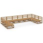 vidaXL 10-tlg. Garten-Lounge-Set Massivholz Kiefer vidaXL 10-tlg. Garten-Lounge-Set Massivholz Kiefer