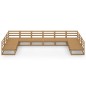 vidaXL 10-tlg. Garten-Lounge-Set Massivholz Kiefer vidaXL 10-tlg. Garten-Lounge-Set Massivholz Kiefer