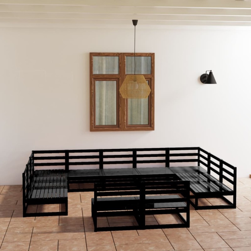 vidaXL 11-tlg. Garten-Lounge-Set Massivholz Kiefer vidaXL 11-tlg. Garten-Lounge-Set Massivholz Kiefer