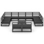 vidaXL 12-tlg. Garten-Lounge-Set Massivholz Kiefer vidaXL 12-tlg. Garten-Lounge-Set Massivholz Kiefer