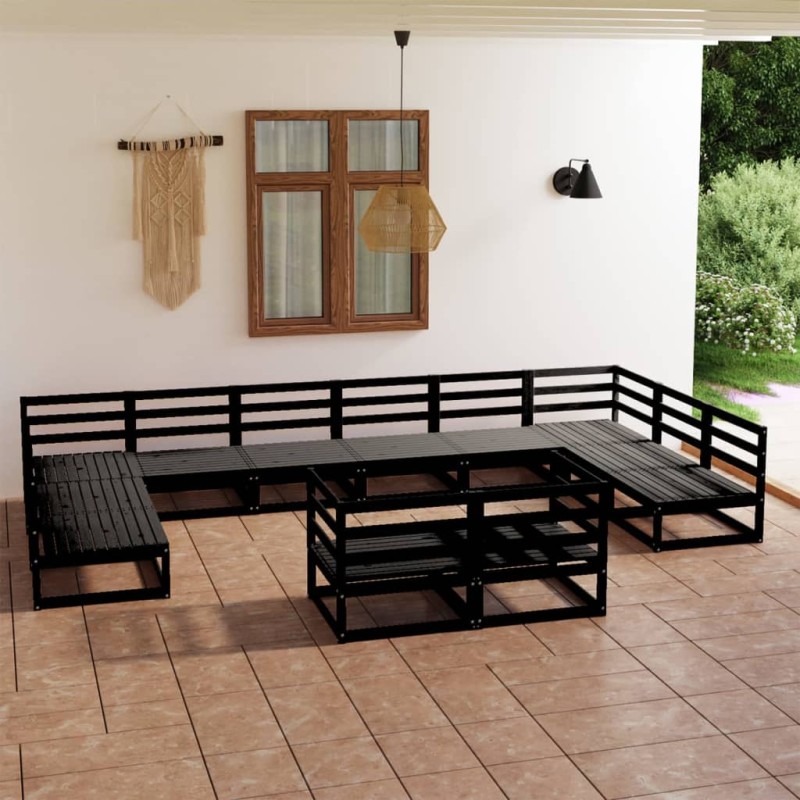 vidaXL 12-tlg. Garten-Lounge-Set Massivholz Kiefer vidaXL 12-tlg. Garten-Lounge-Set Massivholz Kiefer