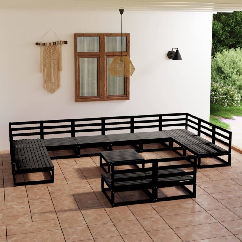 vidaXL 13-tlg. Garten-Lounge-Set Massivholz Kiefer vidaXL 13-tlg. Garten-Lounge-Set Massivholz Kiefer