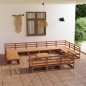 vidaXL 14-tlg. Garten-Lounge-Set Massivholz Kiefer vidaXL 14-tlg. Garten-Lounge-Set Massivholz Kiefer