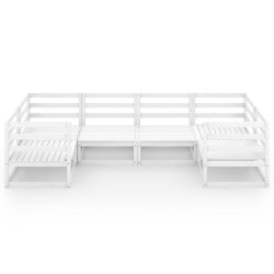 vidaXL 6-tlg. Garten-Lounge-Set Massivholz Kiefer