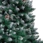 vidaXL Künstlicher Weihnachtsbaum Beschneit LEDs & Zapfen 240 cm vidaXL Künstlicher Weihnachtsbaum Beschneit LEDs & Zapfen 240 cm