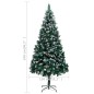 vidaXL Künstlicher Weihnachtsbaum Beschneit LEDs & Zapfen 240 cm vidaXL Künstlicher Weihnachtsbaum Beschneit LEDs & Zapfen 240 cm