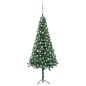 vidaXL Künstlicher Eck-Weihnachtsbaum LEDs & Kugeln Grün 180 cm PVC vidaXL Künstlicher Eck-Weihnachtsbaum LEDs & Kugeln Grün 180 cm PVC