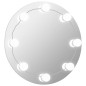 vidaXL Wandspiegel mit LED-Beleuchtung Rund Glas vidaXL Wandspiegel mit LED-Beleuchtung Rund Glas