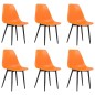 vidaXL Esszimmerstühle 6 Stk. Orange PP vidaXL Esszimmerstühle 6 Stk. Orange PP