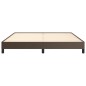 Bettgestell Braun 160x200 cm Kunstleder Bettgestell Braun 160x200 cm Kunstleder