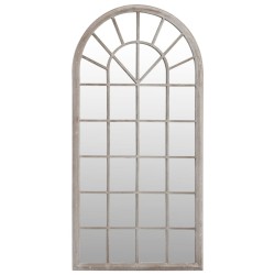 vidaXL Spiegel Sandfarben 90x45 cm Eisen für den Innenbereich