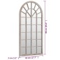 vidaXL Spiegel Sandfarben 90x45 cm Eisen für den Innenbereich vidaXL Spiegel Sandfarben 90x45 cm Eisen für den Innenbereich