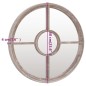 vidaXL Spiegel Sandfarben 60x4 cm Eisen Rund für den Innenbereich vidaXL Spiegel Sandfarben 60x4 cm Eisen Rund für den Innenbereich