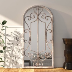 vidaXL Spiegel Sandfarben 100x45 cm Eisen für den Innenbereich