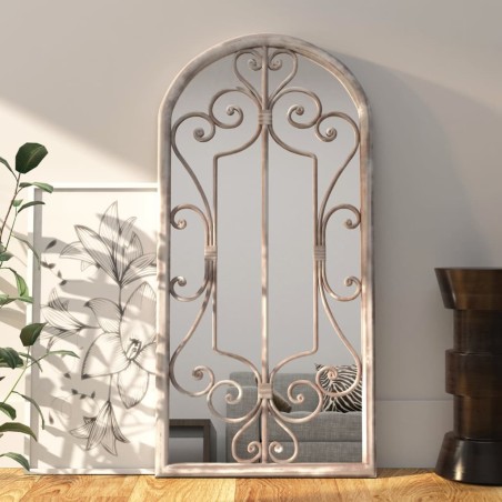 vidaXL Spiegel Sandfarben 100x45 cm Eisen für den Innenbereich