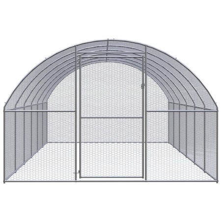 vidaXL Outdoor-Hühnerstall 3x6x2 m Verzinkter Stahl