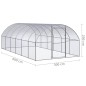vidaXL Outdoor-Hühnerstall 3x6x2 m Verzinkter Stahl vidaXL Outdoor-Hühnerstall 3x6x2 m Verzinkter Stahl