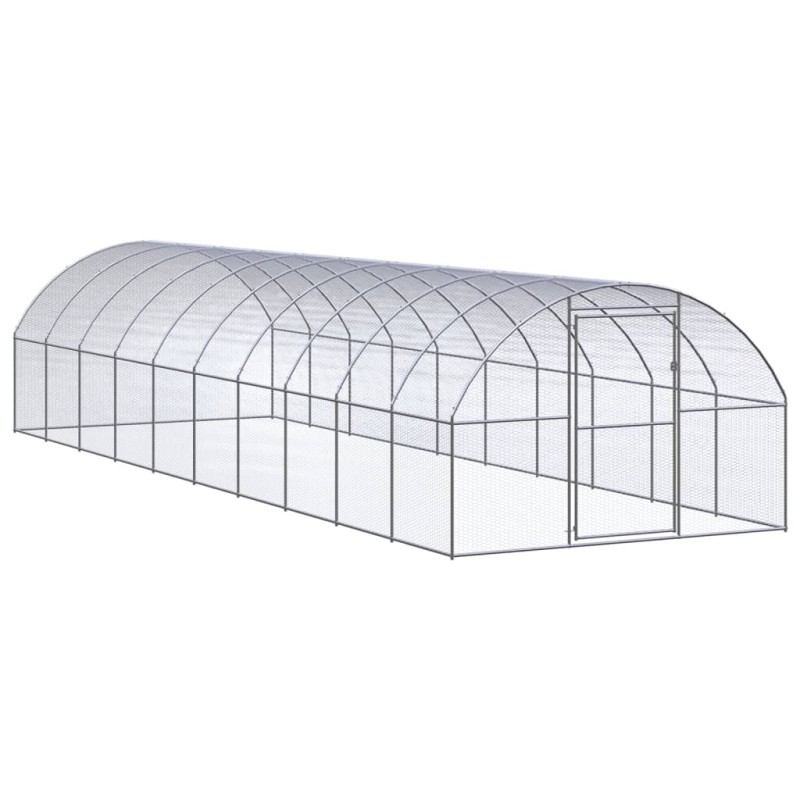 vidaXL Outdoor-Hühnerstall 3x10x2 m Verzinkter Stahl vidaXL Outdoor-Hühnerstall 3x10x2 m Verzinkter Stahl