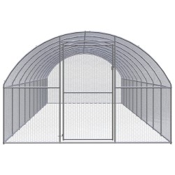 vidaXL Outdoor-Hühnerstall 3x10x2 m Verzinkter Stahl