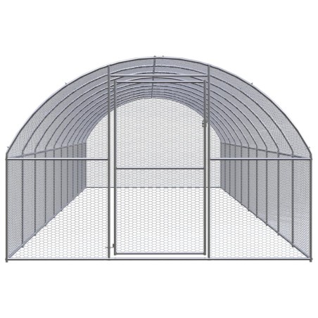 vidaXL Outdoor-Hühnerstall 3x10x2 m Verzinkter Stahl