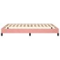 Bettgestell Rosa 140x190 cm Samt Bettgestell Rosa 140x190 cm Samt