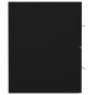 vidaXL Waschbeckenunterschrank mit Einbaubecken Schwarz Holzwerkstoff vidaXL Waschbeckenunterschrank mit Einbaubecken Schwarz Holzwerkstoff