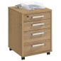FMD Rollcontainer 48x49,5x65,5 cm Eiche-Optik FMD Rollcontainer 48x49,5x65,5 cm Eiche-Optik