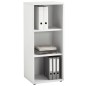 FMD Aktenregal mit 3 Fächern 47,1x39,9x112,5 cm Weiß FMD Aktenregal mit 3 Fächern 47,1x39,9x112,5 cm Weiß