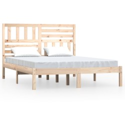 vidaXL Massivholzbett Kiefer 140x190 cm