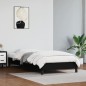 Bettgestell Schwarz 80x200 cm Kunstleder Bettgestell Schwarz 80x200 cm Kunstleder